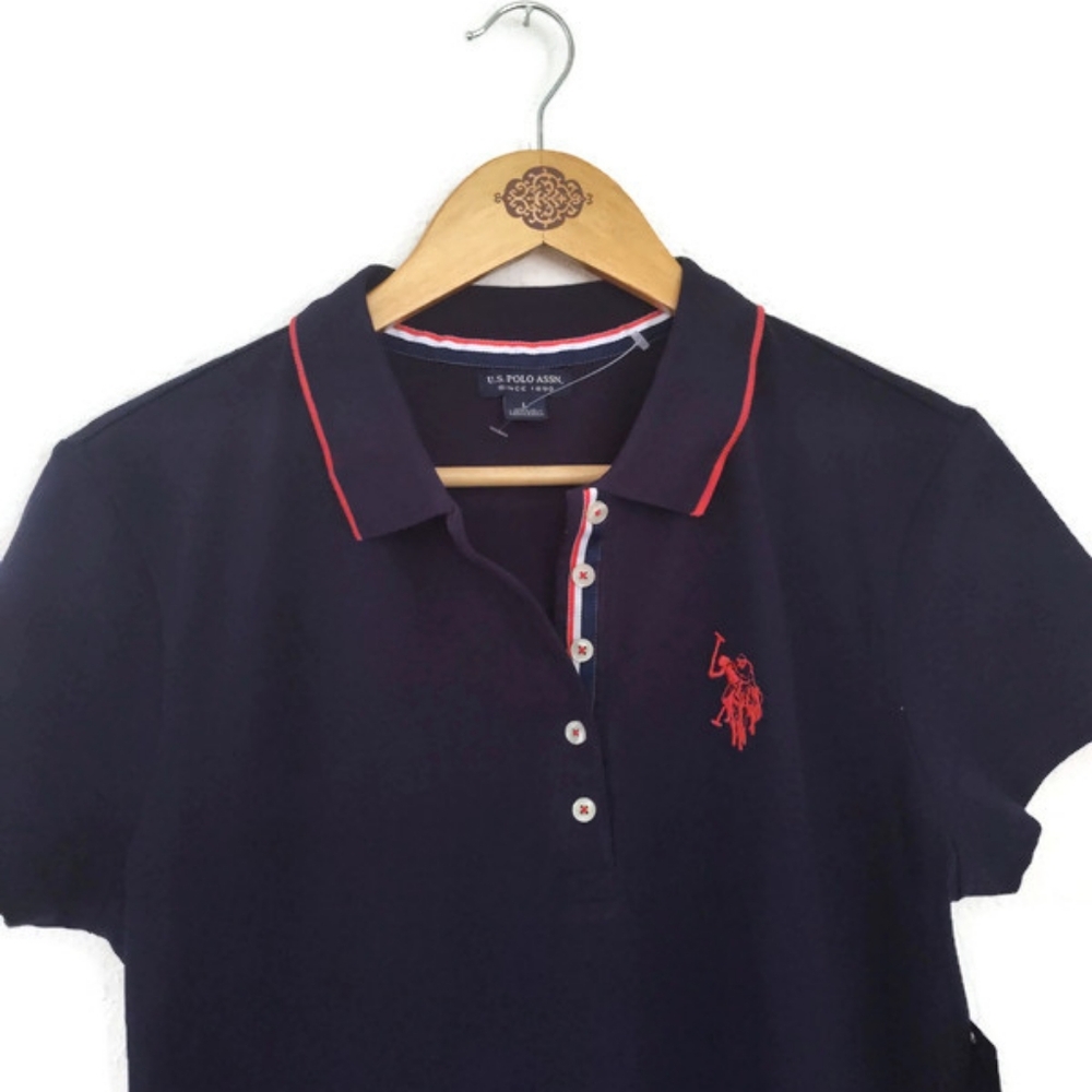 U.S Polo Assoc. New! Navy Casual Fun Dress Size Large - Picture 4 of 6